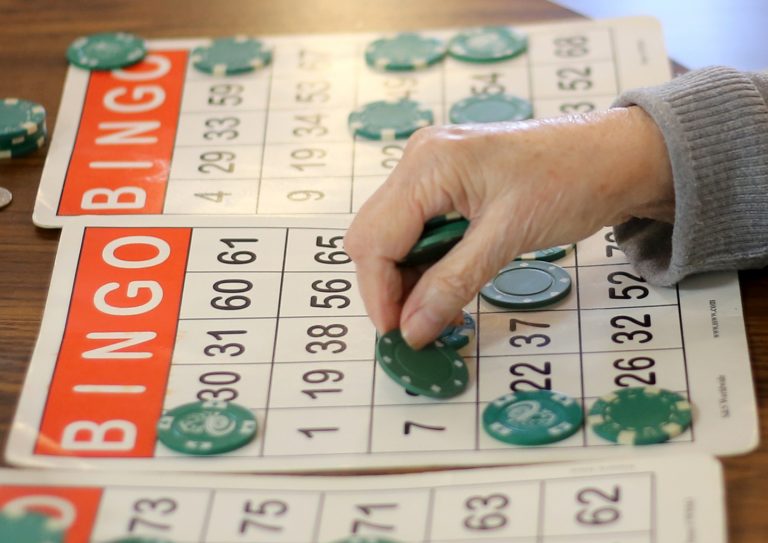 Image of a person playing bingo.