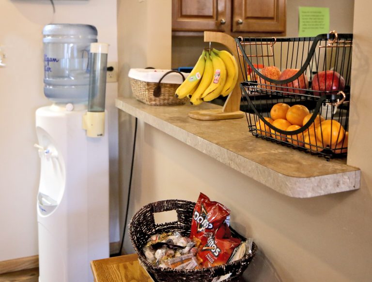 Image of the snack area.